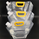 Made in China 5L cow milk PET plastic filling bag/empty stand up large spout soft composite plastic bag/Drink bag