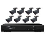 CCTV Security System 8CH H.264 Digital Video Recorder Kits, 700TVL Cameras DR-7308AV502E