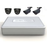 CCTV Surveillance Systems H.264 FULL D1 Mini 4CH Digital Video Recorder Kits