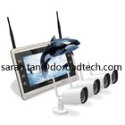 Home Video Surveillance System 4CH 720P Wireless IP Cameras & NVR with 11 Inch Display Screen