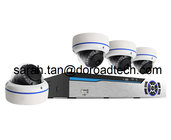 Plug and Play PLC IP Cameras NVR Kit, 4CH 1080P 2MP PLC IP CCTV Dome cameras PLC NVR