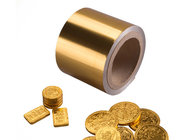 8011 46-50mic gold aluminium foil chocolate coins