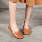 S008 2020 new spring and autumn fashion single shoes square toe mules soft and breathable leather women's shoes