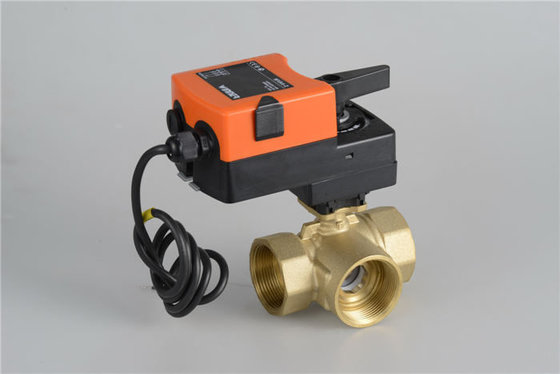 China 3 Way Modulating Control Ball Valve Motor Operated AC220V Excellent Work Performance supplier