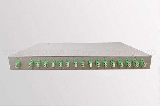 Passive LC / APC 2X32 19 Inch Fiber Optic Splitter For GPON EPON