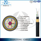 ADSS 24 core double jacketed aramid yarn direct burial adss cable for Power Transmission Line