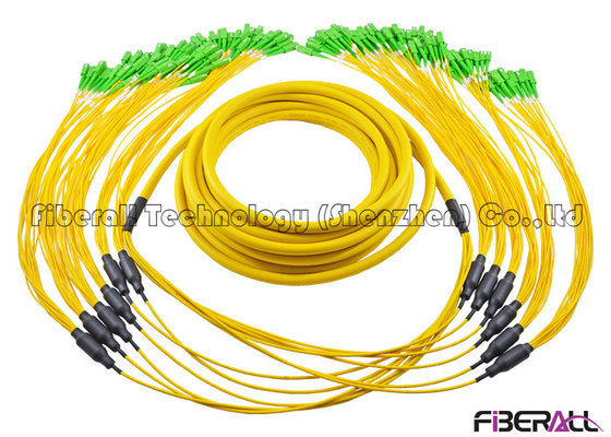 China 72 Fibers Branch Fiber Optic Jumper Breakout SC / APC - SC / APC For High Density Use supplier