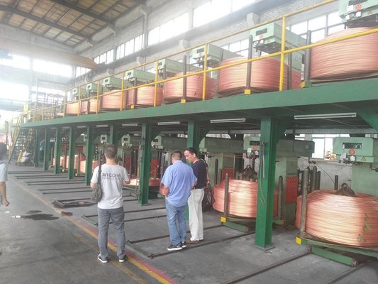 Copper Rod 6mm-60mm Wire And Cable Machinery  , Upward Casting Machine supplier