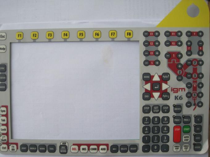 Light Weight PET / PC Keypad Membrane Switch Overlay For Medical Equipment