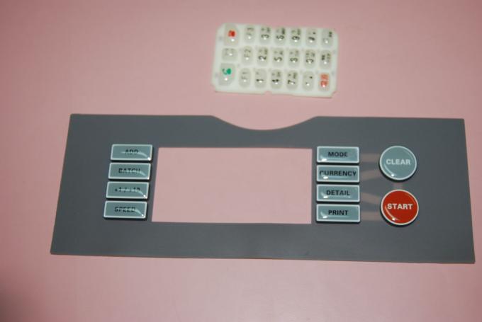Custom PET PC Keyboard Membrane Panel / Backlit Membrane Switch Overlay