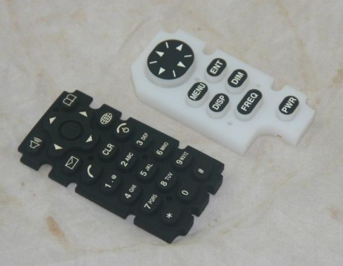 Custom Remote Control Silicone Rubber Keypad OEM / ODM With Squre Shape Buttom