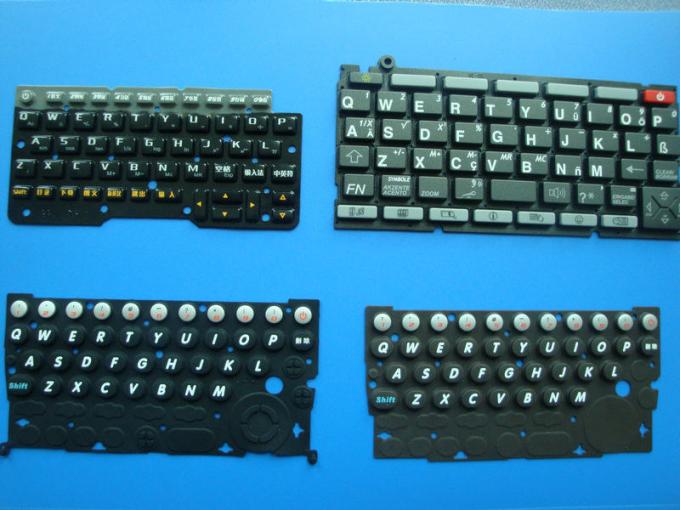 High Strength Elastic Silicone Rubber Keypad With Backlight Effect , Portable