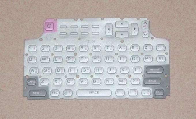 Waterproof White Silicone Rubber Keypad For Mobile Phone , FCC ROHS Approved