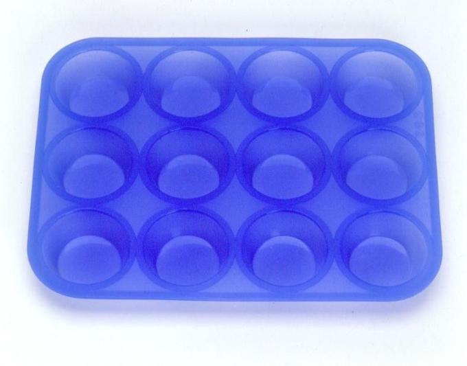 Eco-Friendly Blue Silicone Cooking Utensils In Kitchen , Silicone Ice Cube Mold