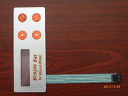 China Thin Film PET Keyboard Membrane Switch with 3M Rear Adhesive / LCD Window distributor