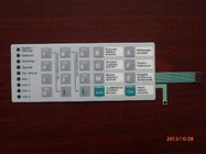 China PC Embossed Flexible Membrane Switch Panel With 3M Adhesive , Custom Made distributor