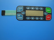 China Metal Dome Flexible Membrane Switch Panel And Graphic Overlayer With Led Window distributor