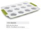 Ceramic Coated Non-Stick Round Cake Mini Muffin Pan 6cups 12cups with silicone handle supplier