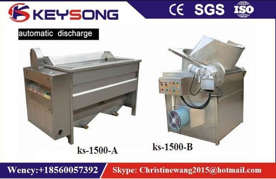 China Small Scale Food Frying Machine For Fried Snacks Chips Production Line No Oil Smoke supplier