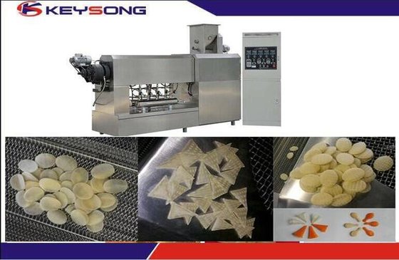 China Frying Snack Pellet Production Line Extruder Machine Stainless Steel 304 Material supplier