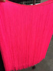 Long pink color wholesale cheap rayon bullion fringes tassel trimming for latin dress