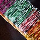 Colorful custom design OEM polyester fringes trimming for garment clothes decoration