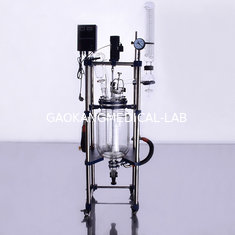 China 5L borosilicate glass bioreactor price for pharmaceutical preparation supplier