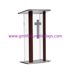 China Fashionable 26.75&quot; Acrylic Podium With Aluminum Sides, 48&quot; tall supplier