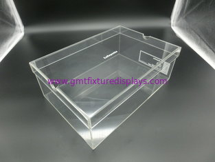 China Fashion Plexiglass Display Shoe Case / Plastic Acrylic Shoe Box Storage Organizer supplier