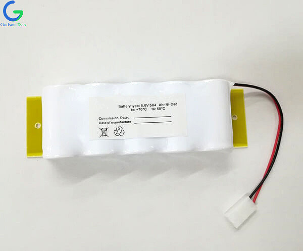 Rechargeable Emergency Light Battery Ni-Cd Battery Pack D4000mAh 6V