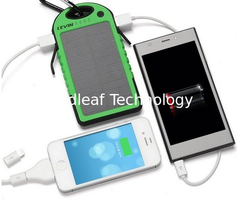 New style motor system  waterproof solar charger 5000mah for promotion