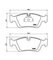 Front Auto Brake Pads Discs For BMW 328i 34112157570 Dust - Free Brake Pads   supplier