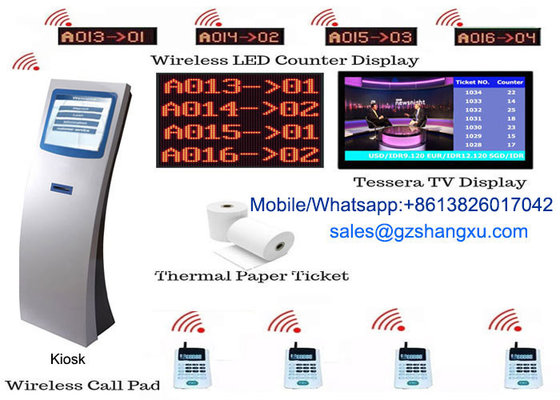 China Multiple service queues and waiting areas LCD Counter Display Smart Queue Management System supplier