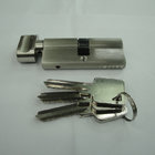 70mm Euro Profile Single Brass Cylinder with 3 brass normal keys  SN color