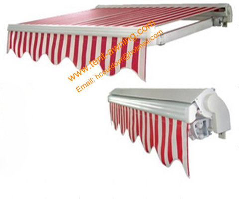 China Durable Motorized Remote Control Retractable Half Cassette Awning supplier