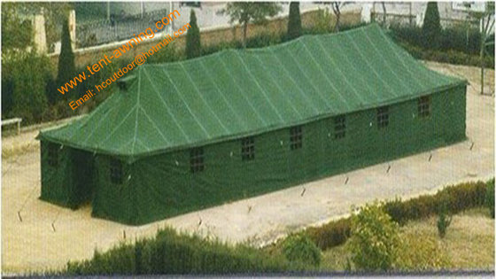 China 5x40m Galvanized Steel Waterproof Canvas Military Camping Big Army Tent supplier