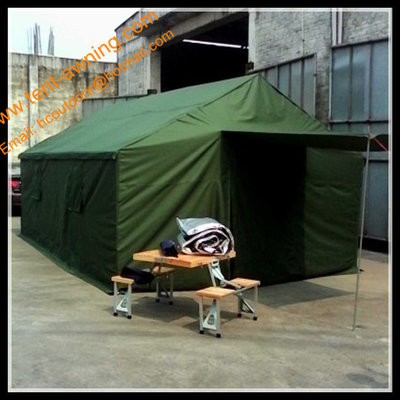 China Outdoor Green Army Tube Tent Oxford Tent Waterproof  Army Tent supplier