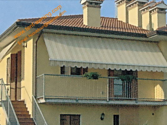 China Aluminum Customized Sizes Balcony Retractable Awnings for Outdoor Villa supplier