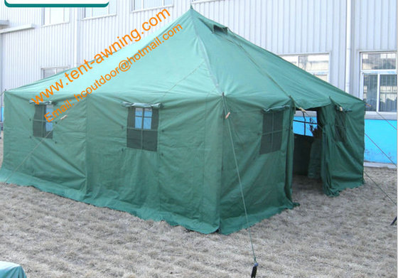 China UV Resistance Military Canvas Tents Pole-style Galvanized Steel Waterproof  Military  Camping Tent supplier