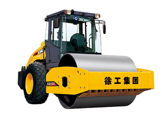 China Full Hydraulic Single Drum Vibratory Road Roller Machine XCMG XS122 With 12000kg Cummins Engine supplier
