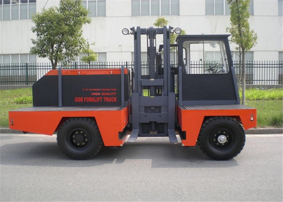 China Construction Side Loader Forklift 10 Ton With Double Rear Tyre Isuzu Engine supplier