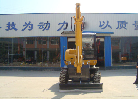 China Engine Power 60 Horsepower Hydraulic Wheel Excavator Machine For Construction supplier
