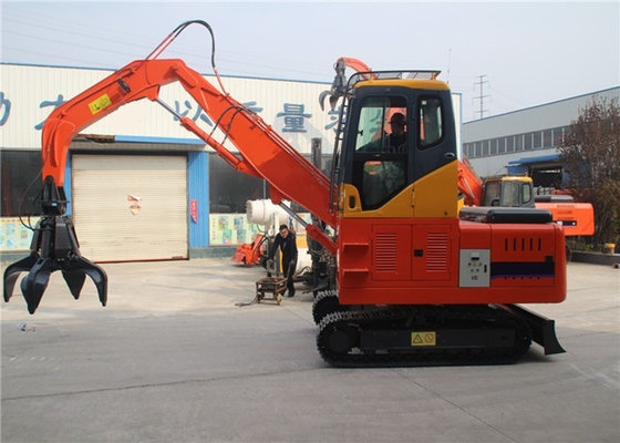 China Crawler Excavator Hydraulic Rotating log grapple Wooden and Stone Grapple supplier