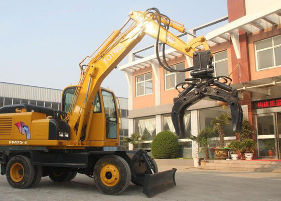China Wheeled Material Handler Scrap Metal Handling Equipment 118kw Engine Power supplier
