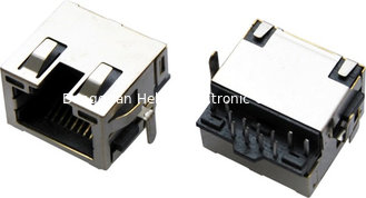 China 8P8C RJ45 connectors, shielded with EMI fingers, with LEDs, sinking plate type supplier