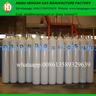 High pressure seamless steel argon oxygen nitrogen co2 gas cylinder supplier