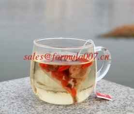 China natural medlar longan red dates fruit tea triangle teabag supplier