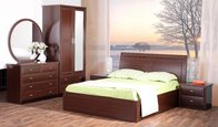 Cheap Apartment Modern Bedroom Collection by Queen Bed and Nightstand with Drawer of chest supplier