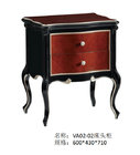 Villa house Luxury furniture factory for sale in black painting frame with Leather upholstered King size Bed supplier