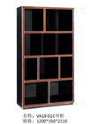 Luxury Furniture Home office Bookcase cabient and Writing desk in Ebony wood glossy painting with Office chairs supplier